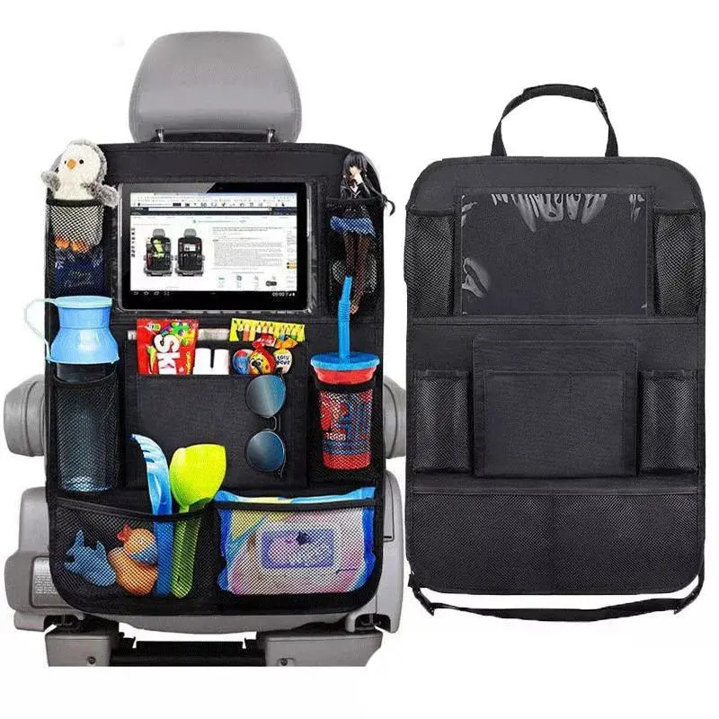 Back Seat Organizer + Touchscreen Tablet Pocket